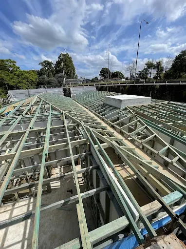 Steel beam install